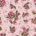 Seamless retro floral pattern Royalty Free Stock Photo