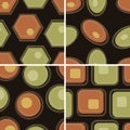 Seamless retro geometric pattern