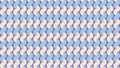 Retro Geometric Abstract Seamless Wave Pattern with Pastel Curved Shapes Royalty Free Stock Photo