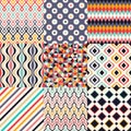 Seamless retro geometric pattern Royalty Free Stock Photo