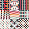 Seamless retro geometric wallpaper Royalty Free Stock Photo