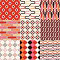 Seamless retro geometric wallpaper Royalty Free Stock Photo