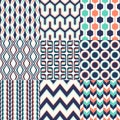 Seamless retro geometric wallpaper pattern Royalty Free Stock Photo