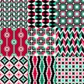 Seamless retro geometric wallpaper pattern Royalty Free Stock Photo