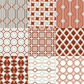 Seamless retro geometric wallpaper pattern Royalty Free Stock Photo