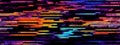 Seamless retro Glitch noise distortion of broken video image background, VHS, glitch digital color