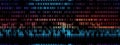 Seamless retro Glitch noise distortion of broken video image background, VHS, glitch digital color
