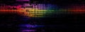 Seamless retro Glitch noise distortion of broken video image background, VHS, glitch digital color
