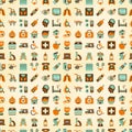 Seamless retro Medical pattern