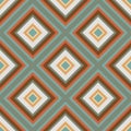 Seamless retro ornament squares illustration Royalty Free Stock Photo