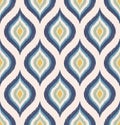 Seamless retro ornament wallpaper pattern Royalty Free Stock Photo
