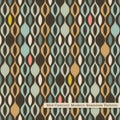 Seamless retro pattern in mid century modern style