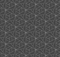 Seamless Retro Vector Triangular, Textile Texture. Repeat Decorative Graphic Poly Lattice Pattern. Continuous Simple Luxury,