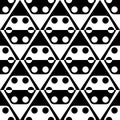 Seamless Rhombus, Hexagon and Circle Pattern