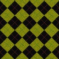 Seamless rhombus knitted pattern Royalty Free Stock Photo