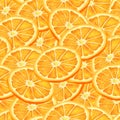 Sliced orange seamless background Royalty Free Stock Photo