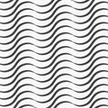 Seamless ripple pattern. Repeating vector texture. Striped waves. Graphic background.