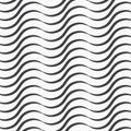 Seamless ripple pattern. Repeating vector texture. Striped waves. Graphic background. Royalty Free Stock Photo