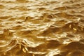 seamless rippling waves in gold, continuously flowing in smooth motion, creating a dynamic and