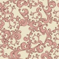 Seamless romantic background floral ornament