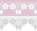 Seamless romantic pastel lace pattern