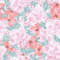 Seamless romantic pattern.