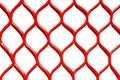 Seamless rombs on white background. Oriental pattern. Texture of a red plastic mesh with abstract repeating patterns Royalty Free Stock Photo