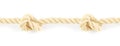 Seamless rope with knot Royalty Free Stock Photo