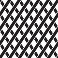 Seamless ropes, geometric pattern, vertical strips, ropes, black and white vector background