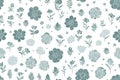 Seamless rose flowers flat texture, print and wale of fabric, generative ai, beautiful floral pattern