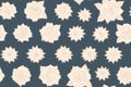 Seamless rose flowers flat texture, print and wale of fabric, generative ai, beautiful floral pattern