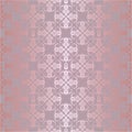 Seamless rose gold small round floral elements wallpaper