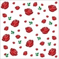 Seamless roses pattern illustration