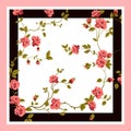 Seamless roses pattern. Vector floral background