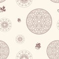 Seamless rosette pattern