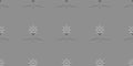 Seamless Rows of Simple Grey Open Books with Light Bulbs Above - Modern Style Texture on Grey Background - Vector Design Template