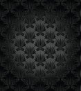 Seamless royal black wallpaper