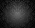 Seamless royal dark damask wallpaper