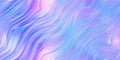 Seamless 80s holographic pink and blue frosted molten plastic plexiglass waves background texture