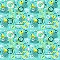 Seamless 1980s inspired memphis pattern Royalty Free Stock Photo