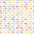 Seamless safari animals for kids wall art pattern