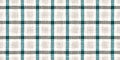 Teal rustic coastal beach house border check fabric tile. Seamless sailor flannel edging trim textile. Gingham blur