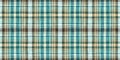 Teal rustic coastal beach house border check fabric tile. Seamless sailor flannel edging trim textile. Gingham rustic