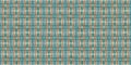 Teal rustic coastal beach house border check fabric tile. Seamless sailor flannel edging trim textile. Gingham rustic