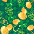 Seamless Saint Patrick day pattern