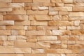 Seamless sandstone pattern adorns the textured stone wall brick background. Royalty Free Stock Photo