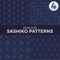 Seamless Sashiko patterns