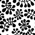 Seamless scandinavian pattern with flowers