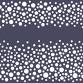 Seamless scattered diamonds (gems, rhinestones) isolated on grey