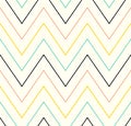 Seamless scribble zigzag pattern